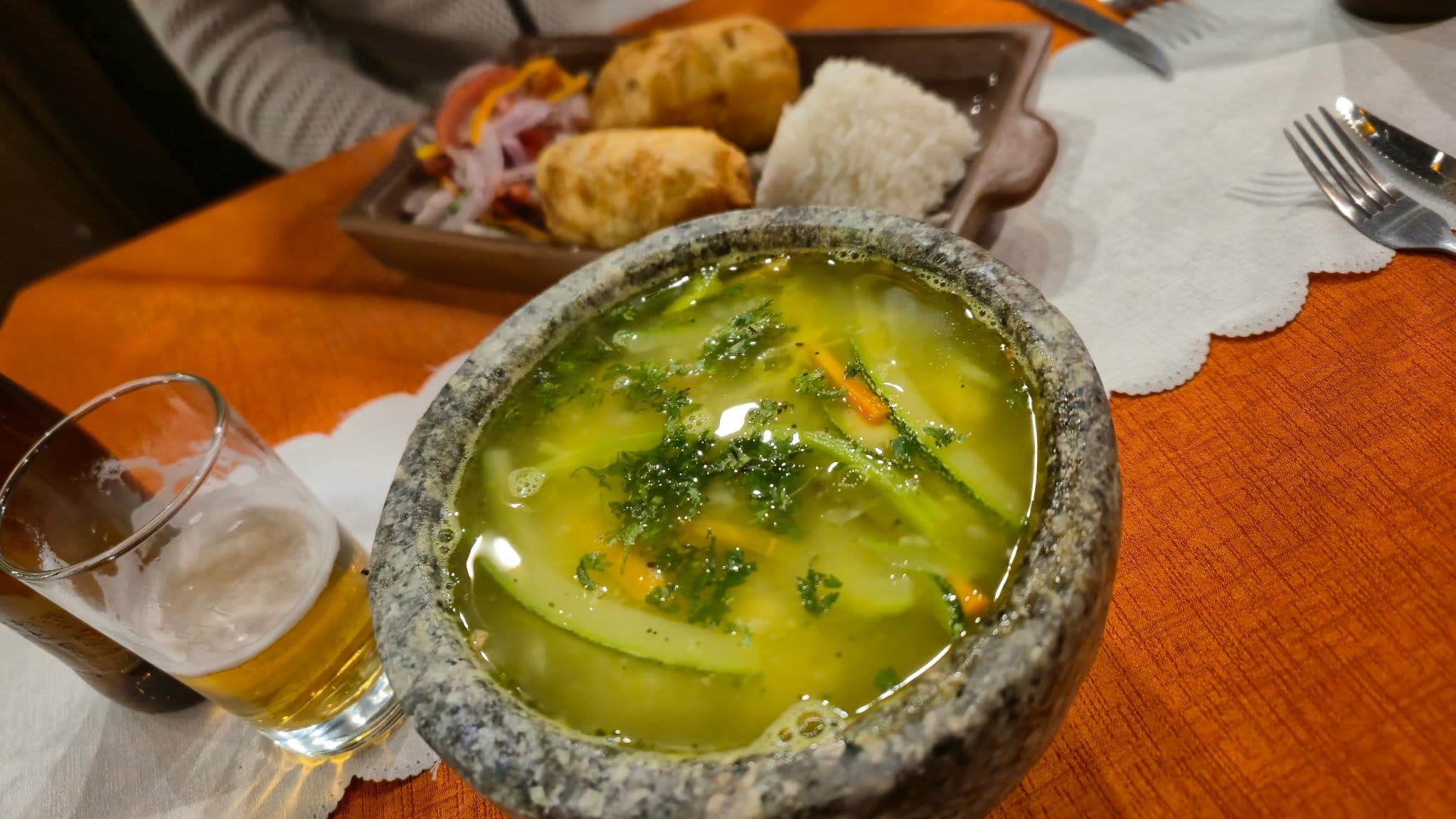 Apu Ausangate - Quinoa Soup (Not vegan by default! Ask for vegan!)