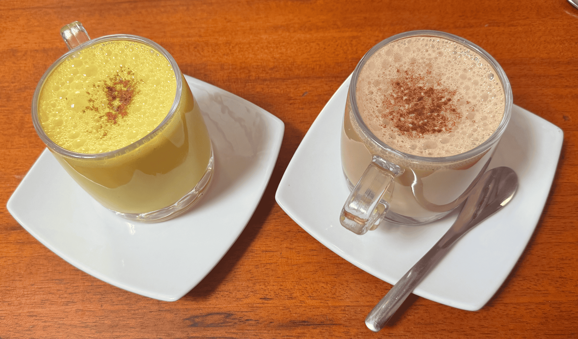 Ashka - Vegan Golden Milk Latte and Vegan Chai Tea Latte
