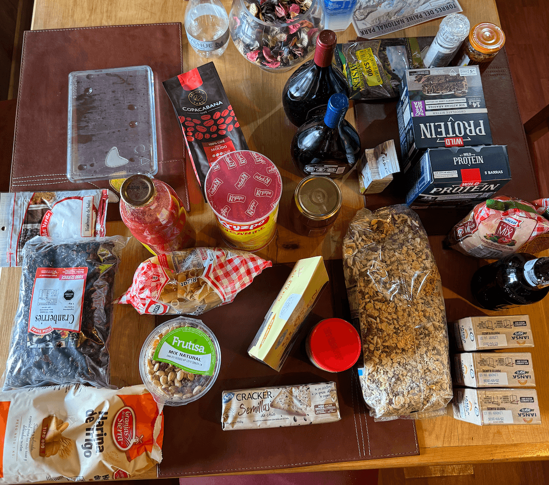 Supermercado Superfrut - Top view of groceries